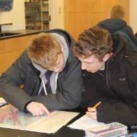 students working in a lab